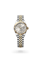 Lady-Datejust Oyster, 28 mm, Oystersteel und Gelbgold