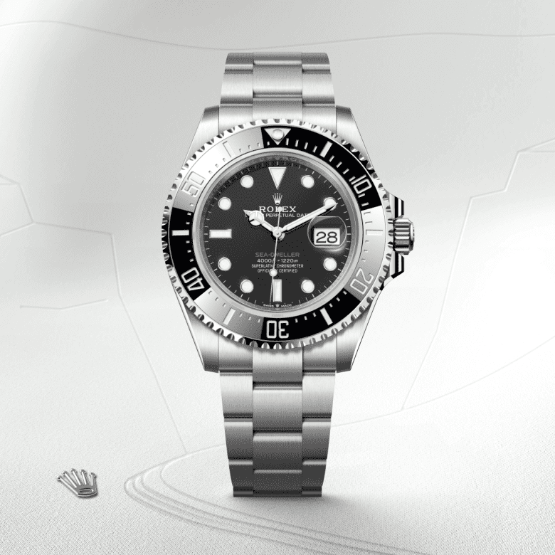 Meeresbewohner Oyster, 43 mm, Oystersteel