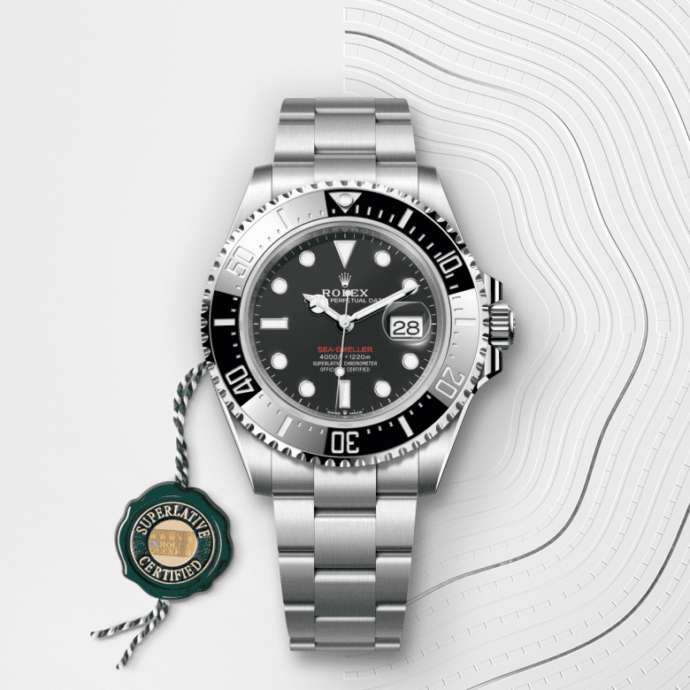 Meeresbewohner Oyster, 43 mm, Oystersteel
