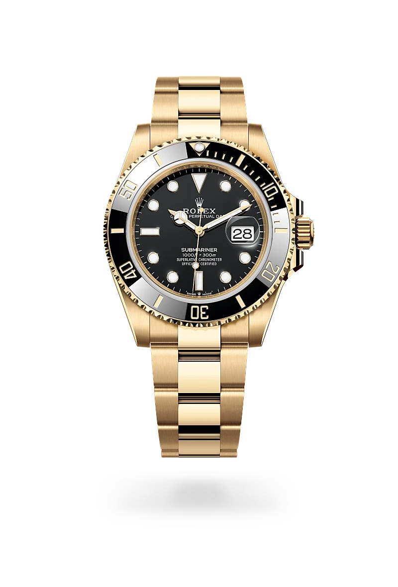 U-Boot-Datum Auster, 41 mm, Gelbgold