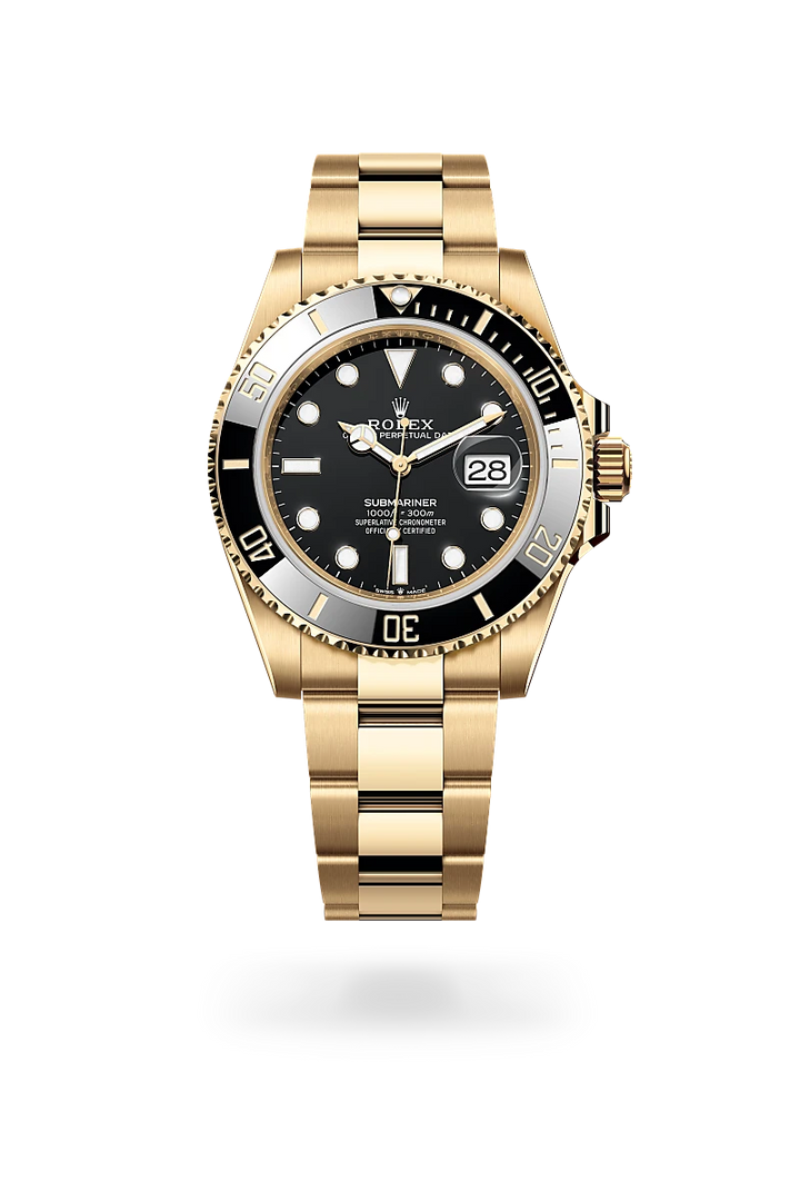 U-Boot-Datum Auster, 41 mm, Gelbgold