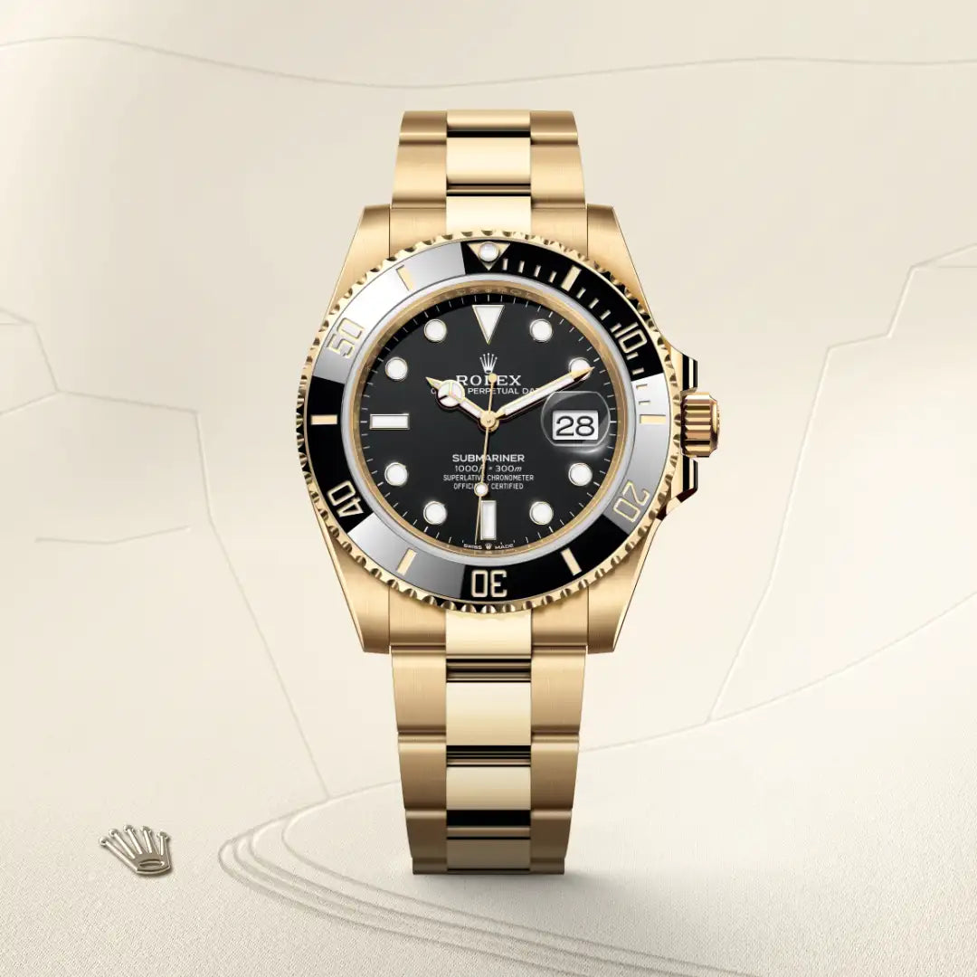 U-Boot-Datum Auster, 41 mm, Gelbgold