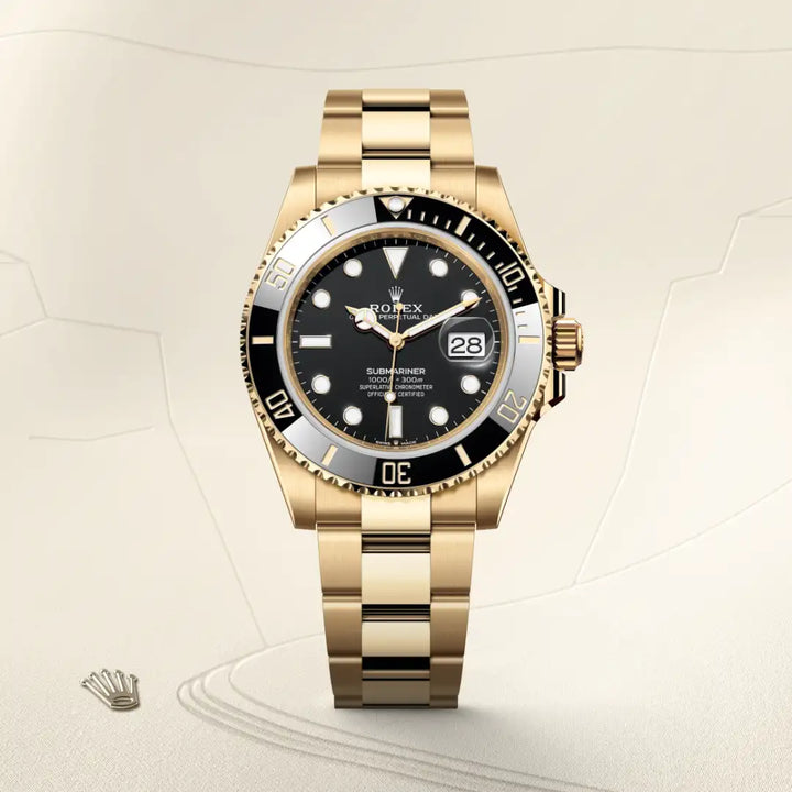 U-Boot-Datum Auster, 41 mm, Gelbgold