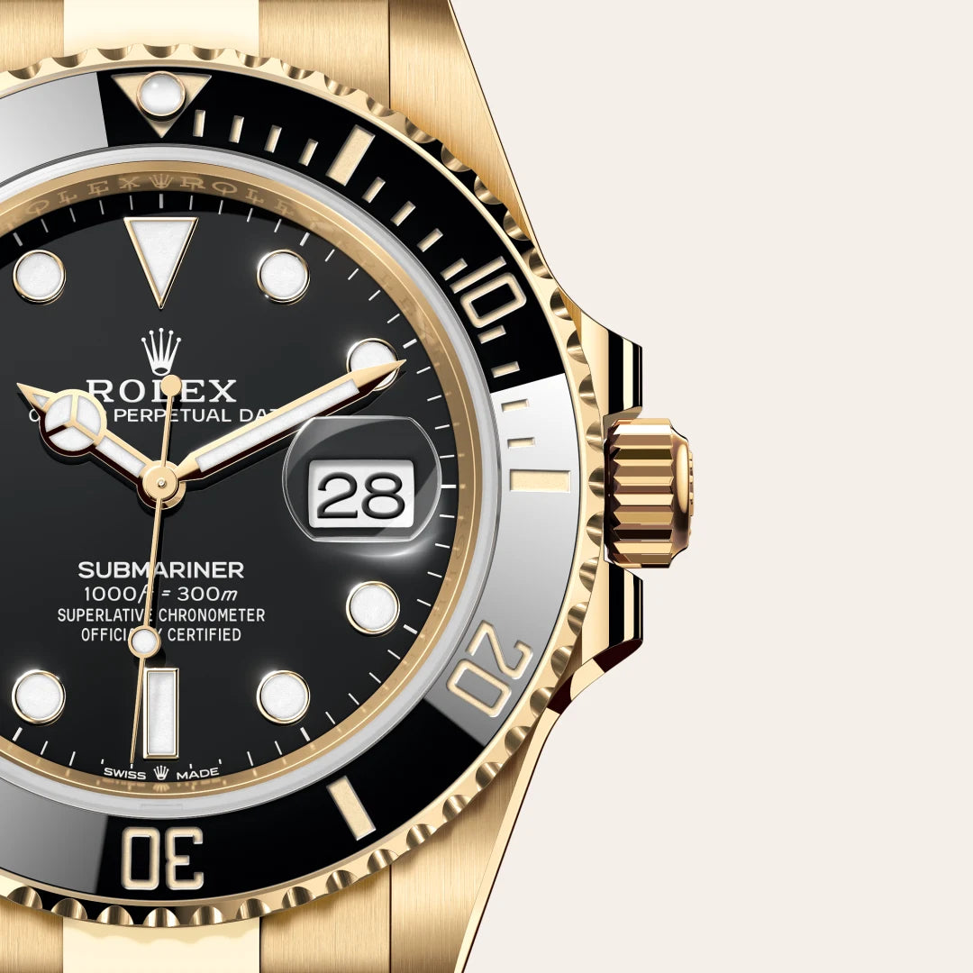 U-Boot-Datum Auster, 41 mm, Gelbgold